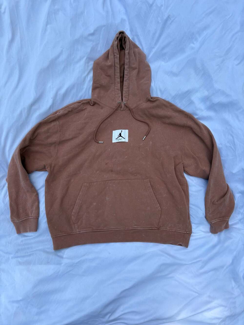 Jordan‎ Flight Essential Washed Fleece Pullover Hoodie Mineral Clay